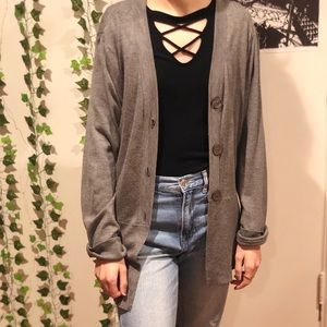Gray Cardigan